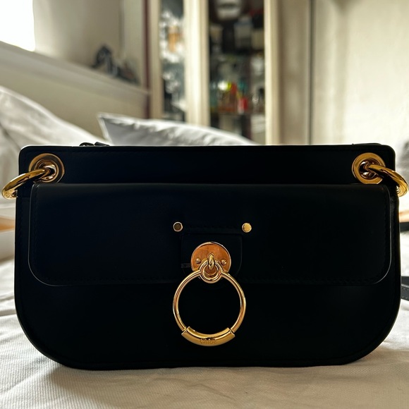 Chloé Mini Tess Leather Crossbody Bag - Picture 6 of 15